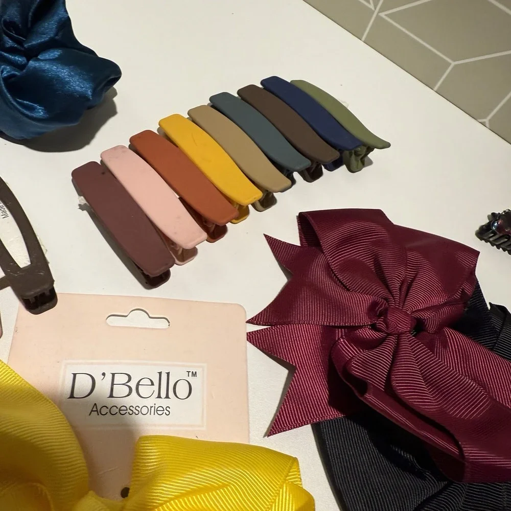 Hair‎ Bows Clips Slides Grips Accessories - Bundle